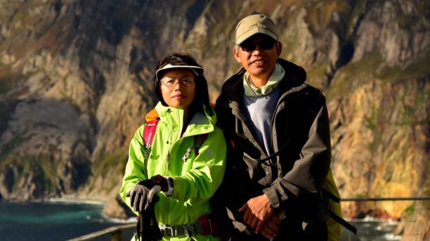 Backroads and Beyond cycling and hiking tour, Andrew and Catriona