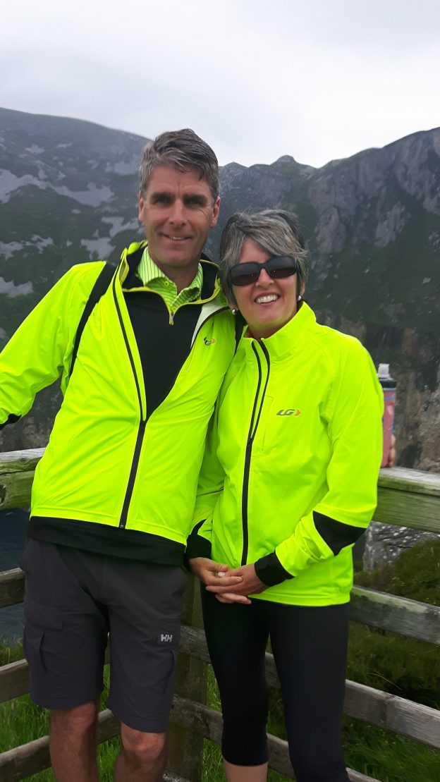 Visiting Sliabh Liag Cliffs during cycling holiday with "Ireland by Bike."